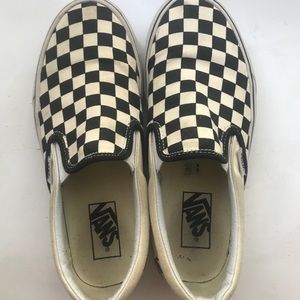 Womens Checkerboard Slip-on Vans